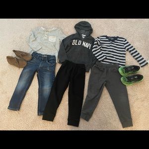 4T boys winter / transitional clothing AND shoes LOT